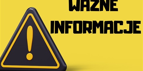 Ważne informacje przed rozpoczęciem roku szkolnego